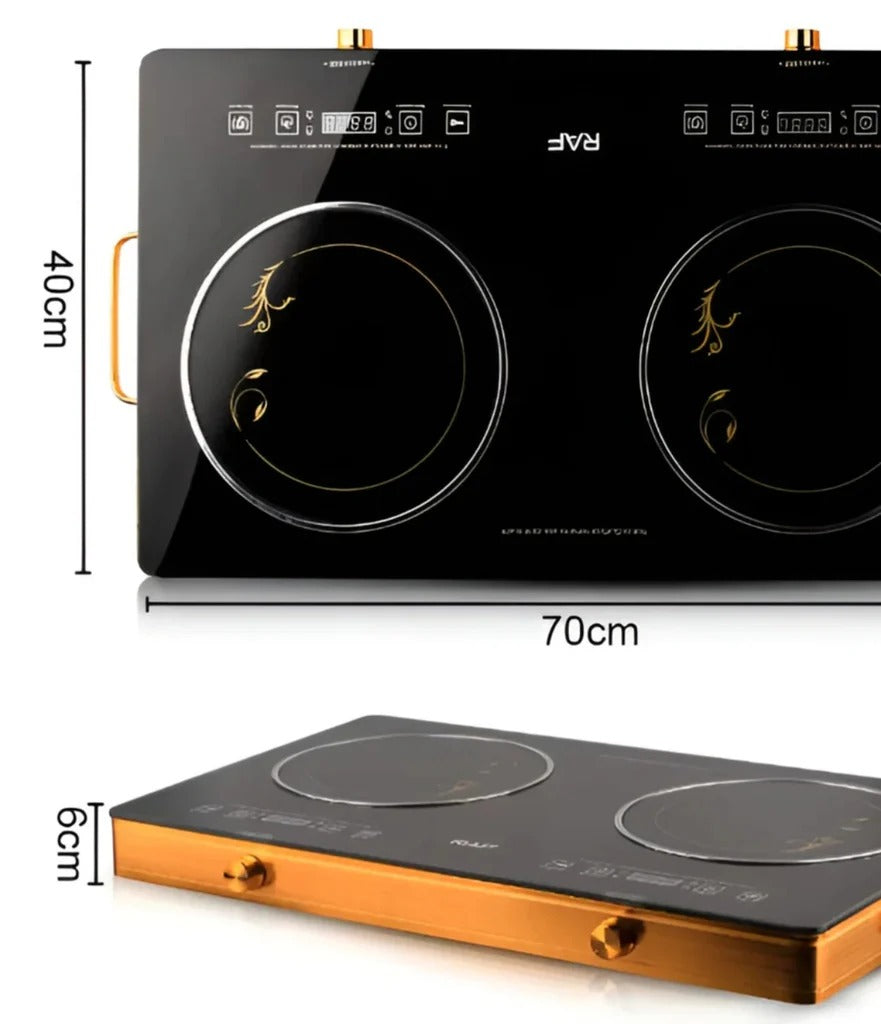 RAF Electric & solar Infrared Cooker R.8808 Double Burner 7000 Watts