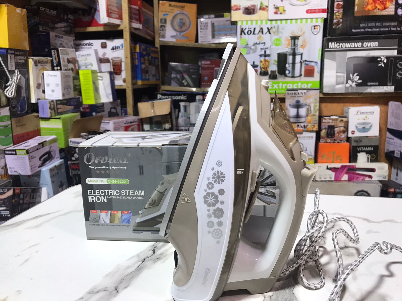 Orvica Electric Steam Iron ORM-3200 – Smarter Way to a Wrinkle-Free Life!